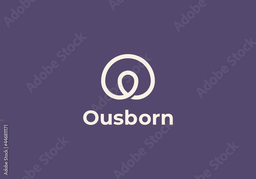 Initial Letter O Logo, Initial Letter Logo For Your Company Name, Alphabet Logo Template Ready For Use, Modern Initial Logo
