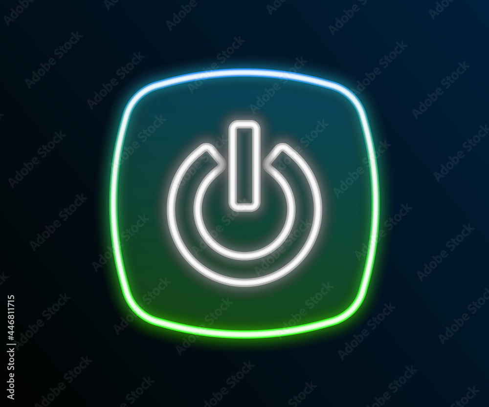 Glowing neon line Smart home icon isolated on black background. Remote control. Colorful outline concept. Vector Glowing neon line Smart home icon isolated on black background. Remote control. Colorful outline concept. Vector