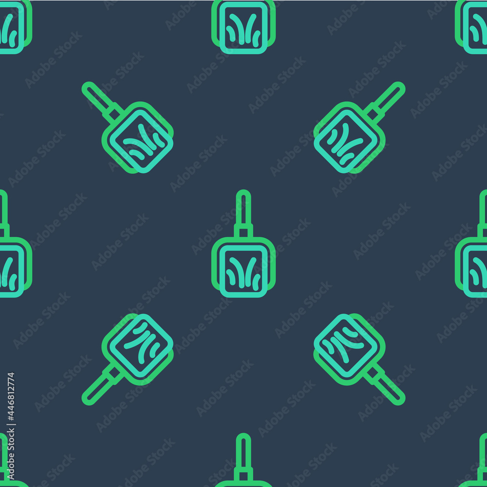 Line Dustpan icon isolated seamless pattern on blue background. Cleaning scoop services. Vector Line Dustpan icon isolated seamless pattern on blue background. Cleaning scoop services. Vector