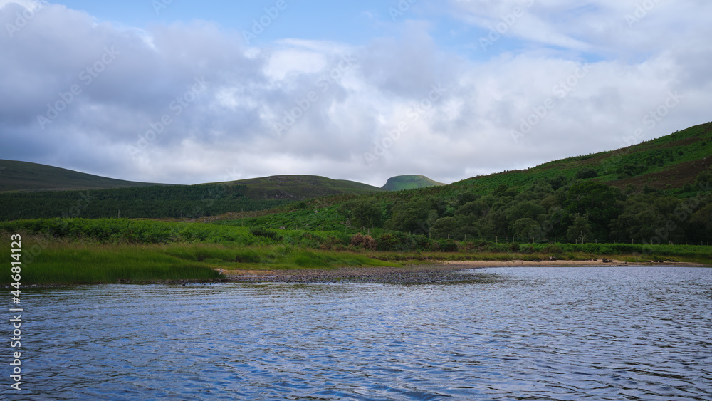 Ben Horn and Loch Brora in Sutherland in the Highlands Ben Horn and Loch Brora in Sutherland in the Highlands