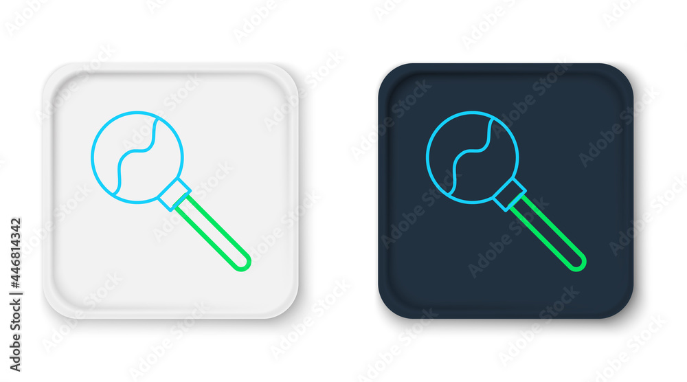 Line Lollipop icon isolated on white background. Food, delicious symbol. Happy Halloween party. Colorful outline concept. Vector Line Lollipop icon isolated on white background. Food, delicious symbol. Happy Halloween party. Colorful outline concept. Vector