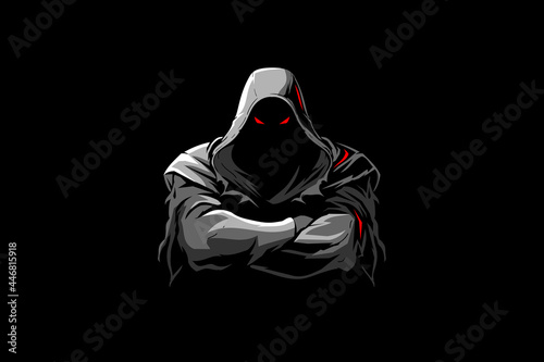 grim reaper cartoon charactercolor vector logo