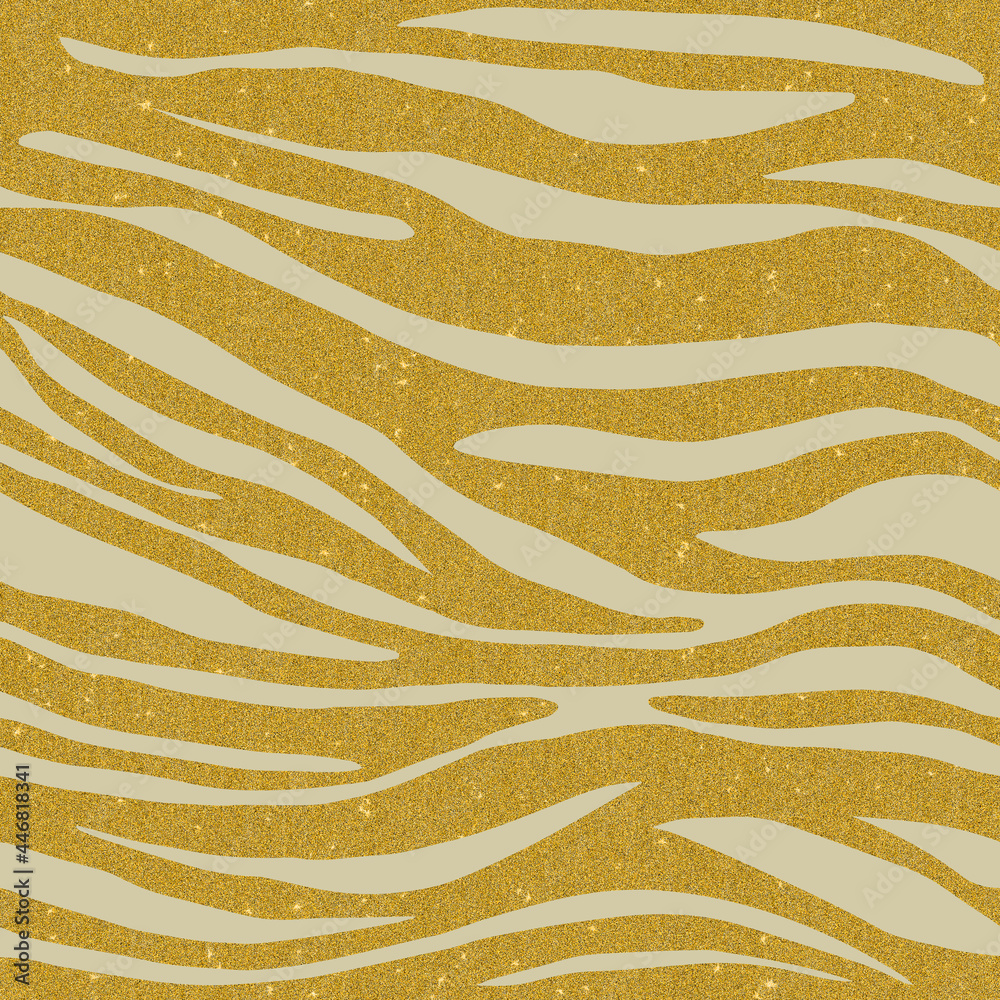 Seamless Pattern with animal print in golden and beige Seamless Pattern with animal print in golden and beige