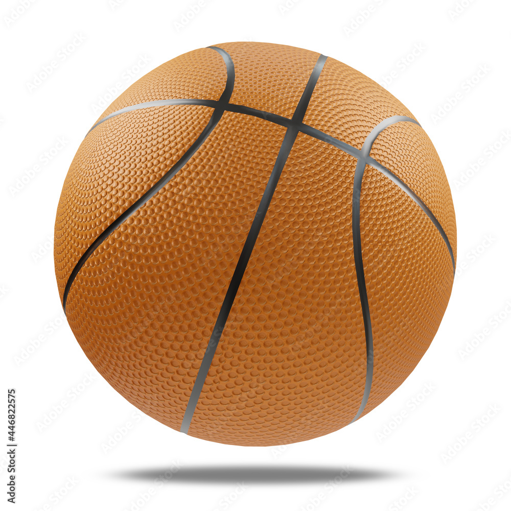Fototapeta premium 3d realistic Basketball 3d rendering isolated