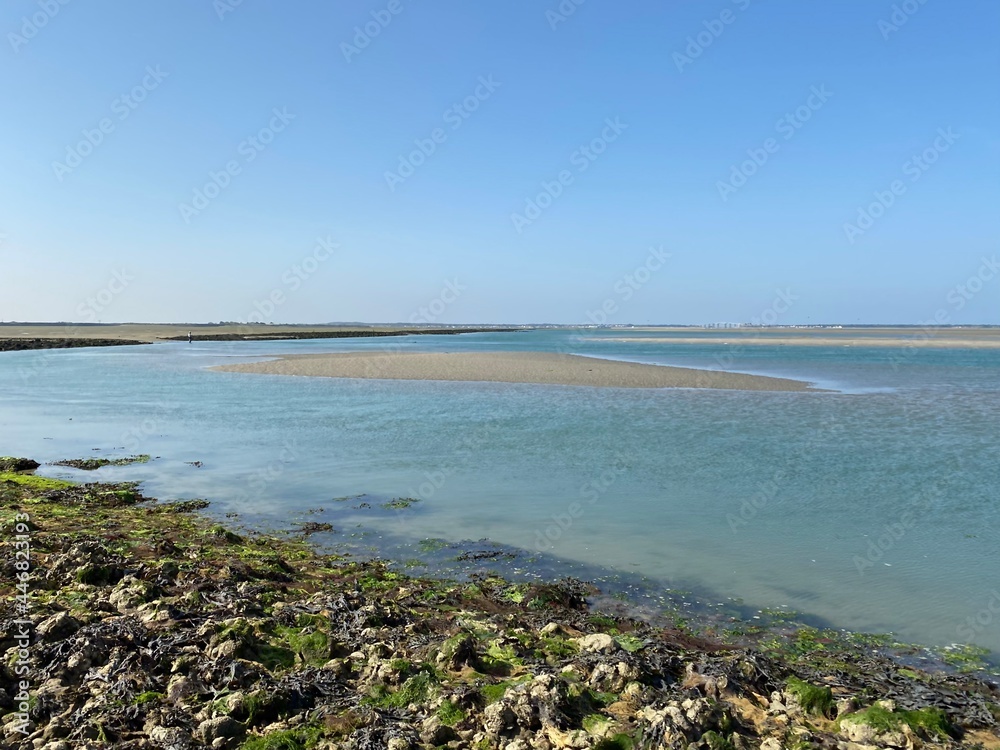 paysage du passage du gois à Noirmoutier en Vendée