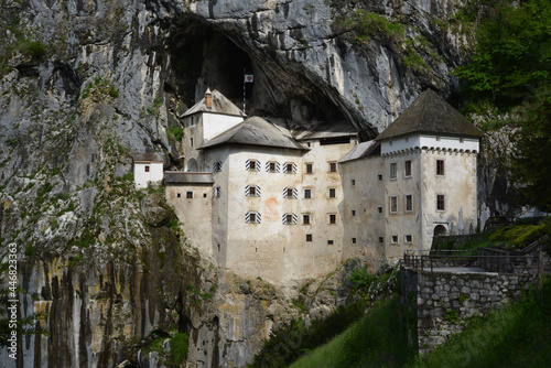 Beautiful view of Predjama Castle in Postojna, Slovenia photo