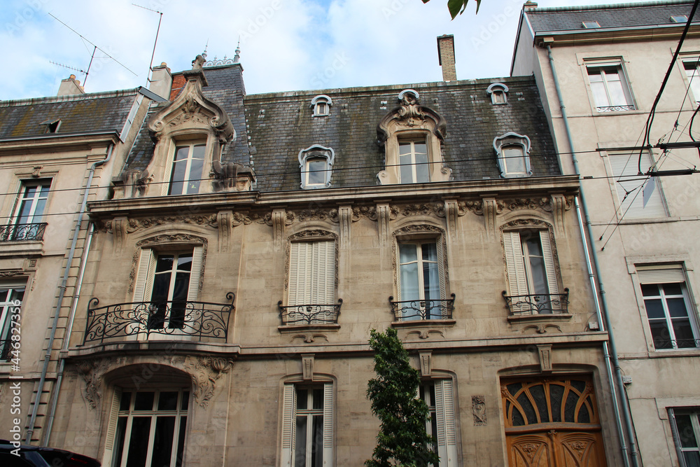 art nouveau house (fernand loppinet) in nancy in lorraine (france) 
