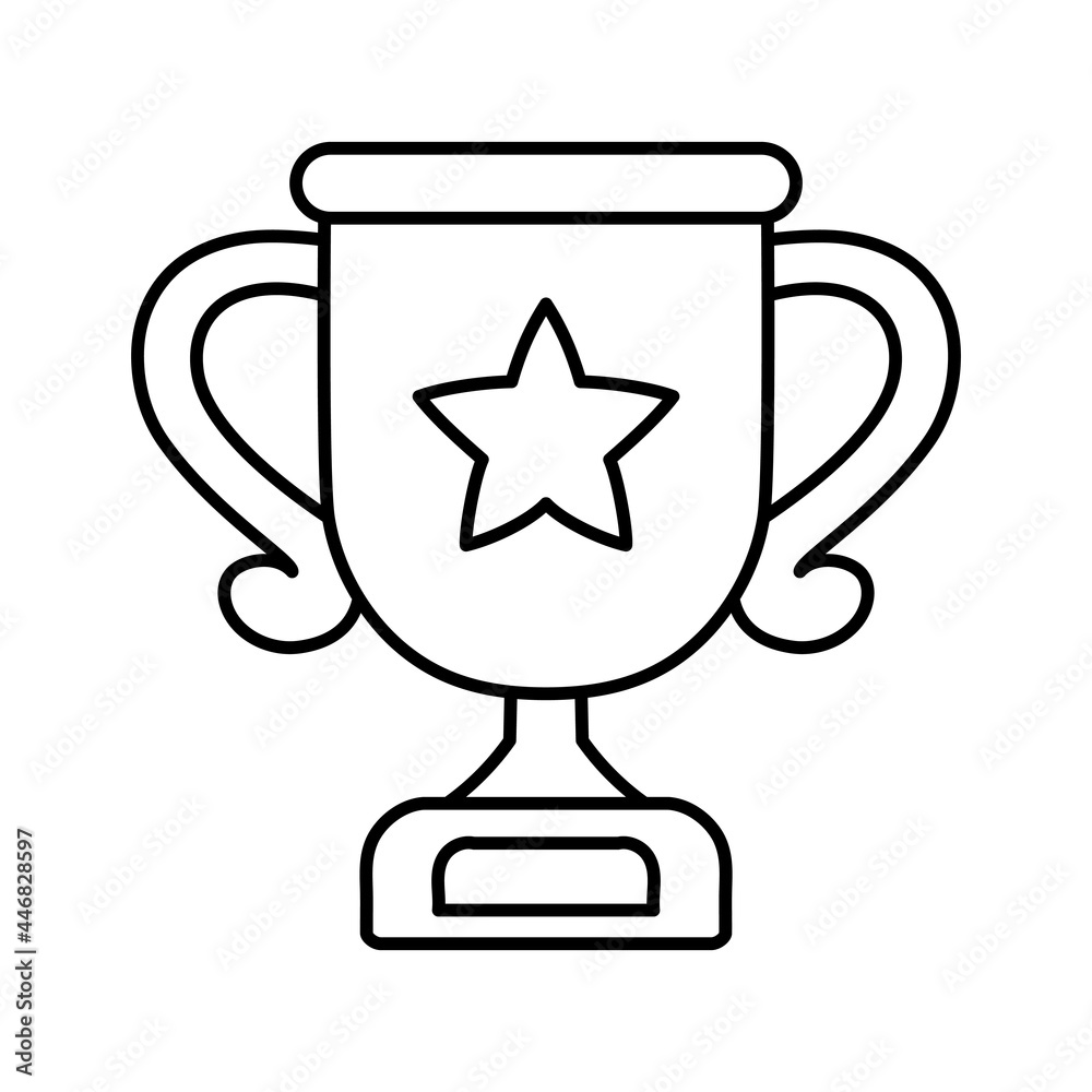 Isolated winner trophy icon First place Vector illustration Isolated winner trophy icon First place Vector illustration