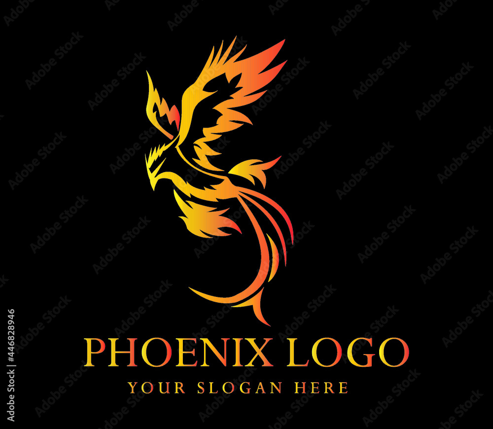 phoenix logo ,logo vector template image, trendy, phoenix logo ,logo vector template image, trendy,