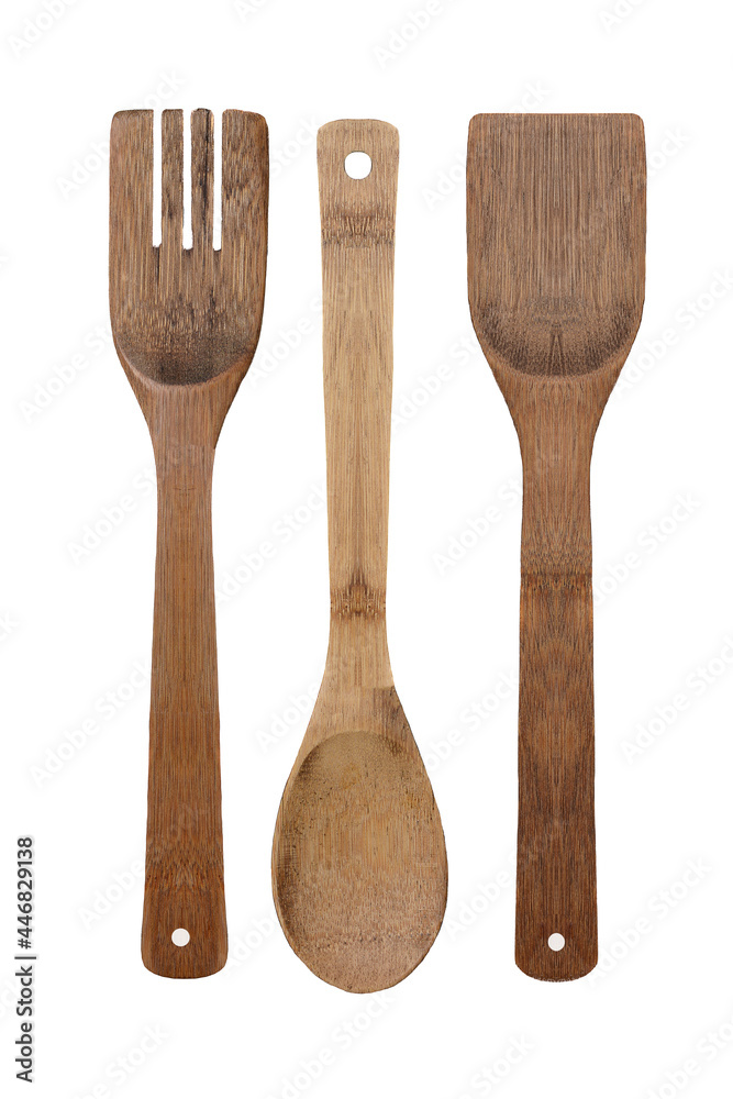 Wood Utensils on Baking Sheet Wood Utensils on Baking Sheet