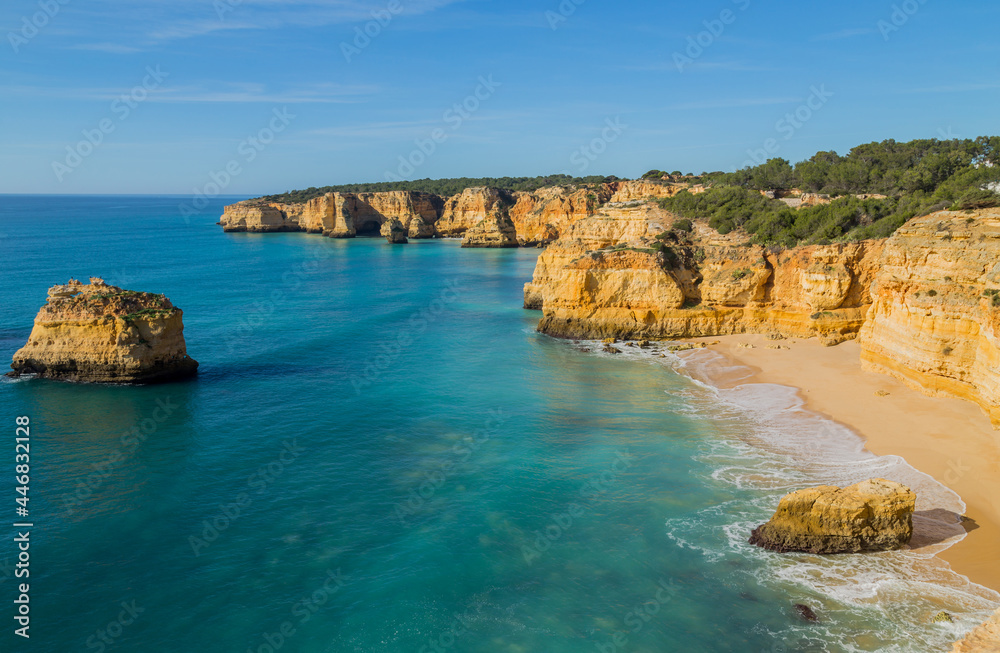 Cliffs in the Coast of Algarve Cliffs in the Coast of Algarve
