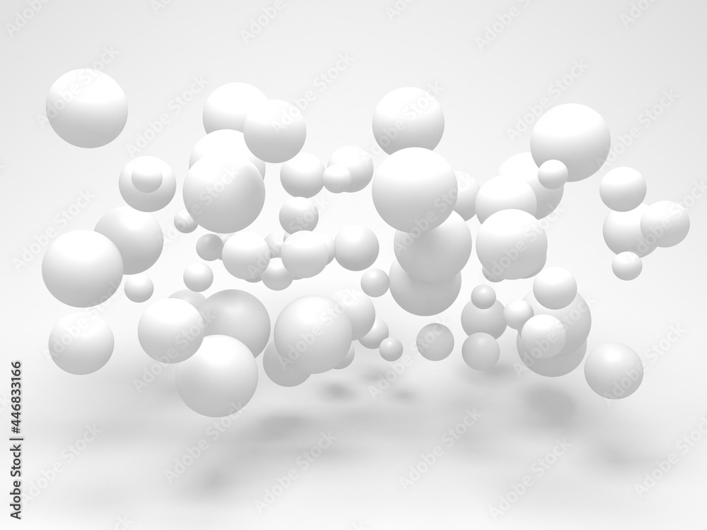White balls decorative abstract background White balls decorative abstract background