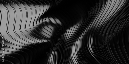 Wallpaper Mural Metallic abstract wavy liquid background Torontodigital.ca