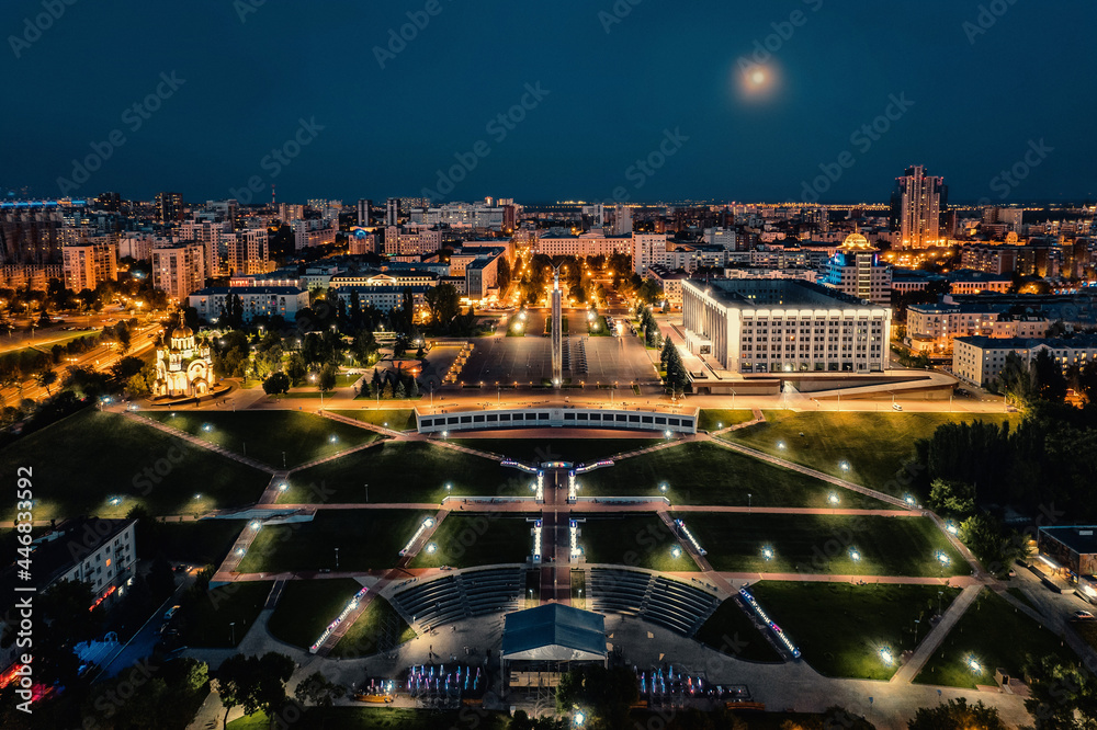 Fototapeta premium Aerial city view
