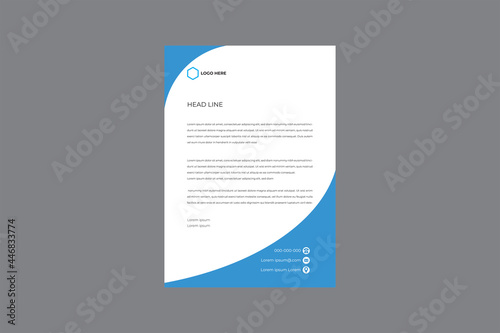 Clean Double-sided Business Card Template. Flat Design Vector Illustration