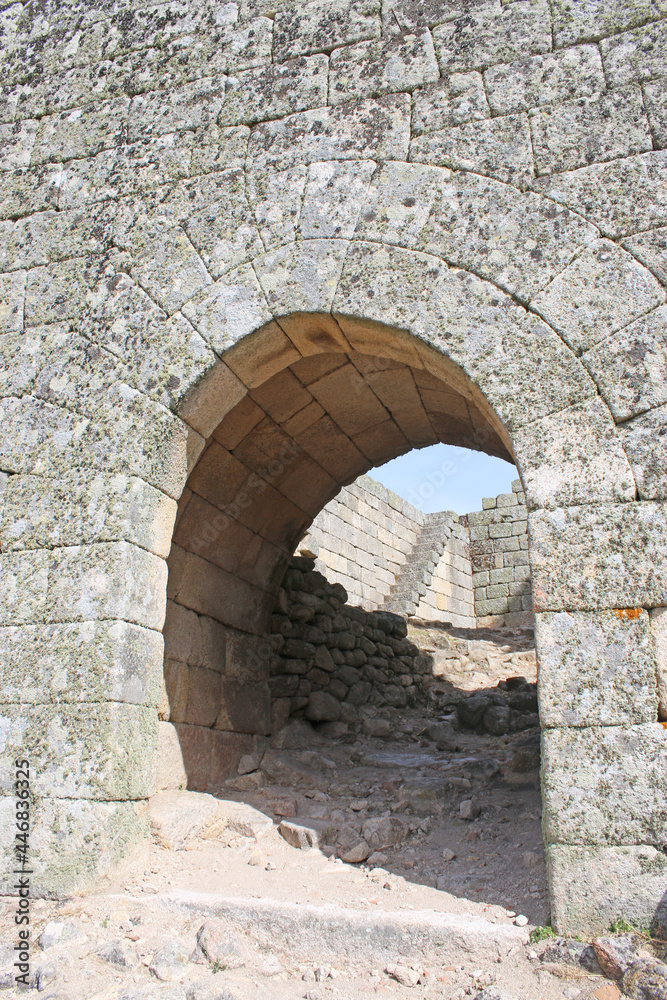 Walls of the Ruined village of Marialva, Portugal	
