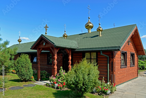 The Orthodox Church of the Protection of the Mother of God located in the hermitage called Skit near the village of Odrynki in Podlasie, Poland. photo