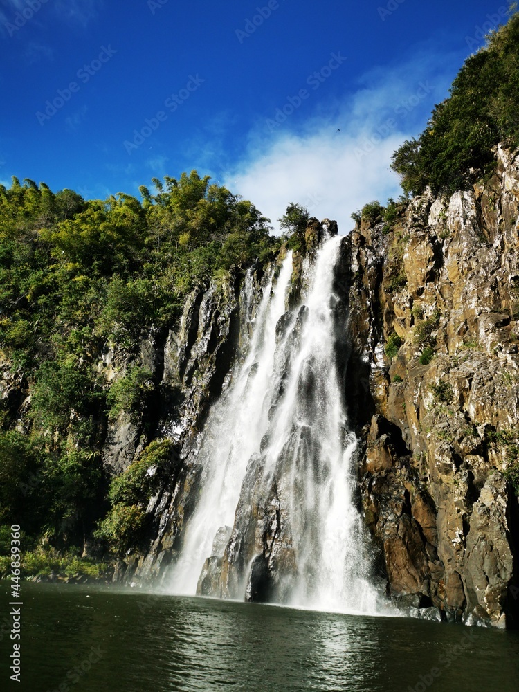 Fototapeta premium Niagara fall and rocks in the forest
