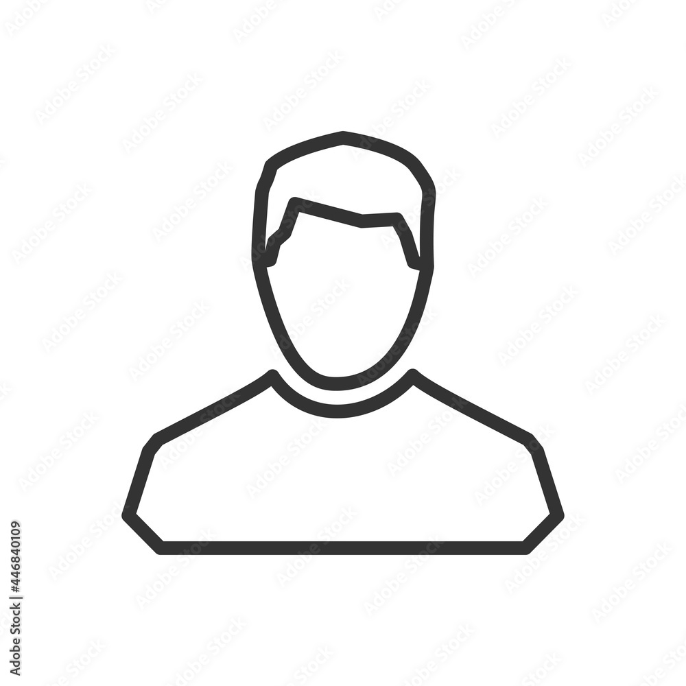 Man's silhouette glyph icon. Silhouette symbol. Negative space. Man profile, user account sign Man's silhouette glyph icon. Silhouette symbol. Negative space. Man profile, user account sign