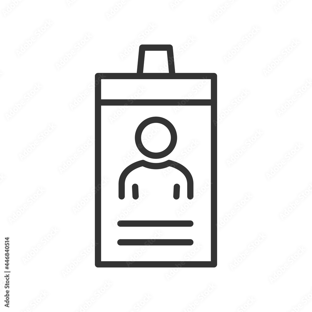 Identification Card Icon. Personal info data icon. User or profile card details symbol, identity document with person photo and text. Car driver, driving license, id card Identification Card Icon. Personal info data icon. User or profile card details symbol, identity document with person photo and text. Car driver, driving license, id card
