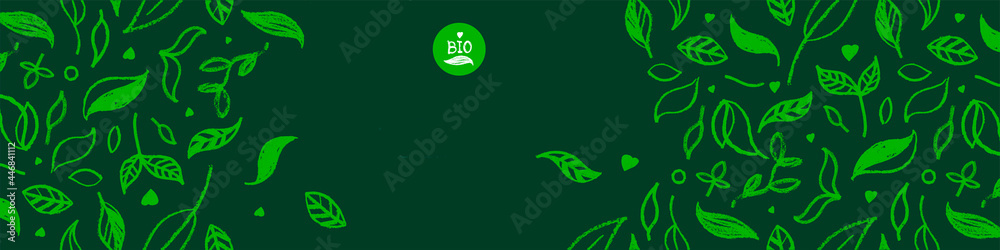 Fototapeta premium Banner bio