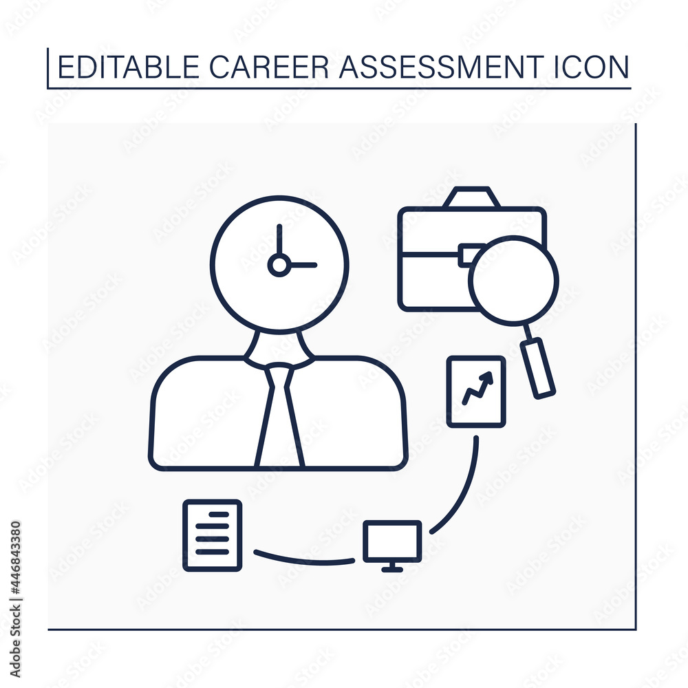 Fast-paced line icon.Quickly and continuously moving from one task to another. Multitasking. Career assessment concept. Isolated vector illustration. Editable stroke Fast-paced line icon.Quickly and continuously moving from one task to another. Multitasking. Career assessment concept. Isolated vector illustration. Editable stroke