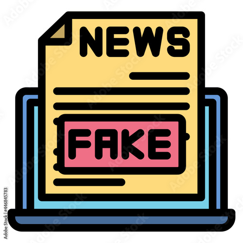 fakenews line icon