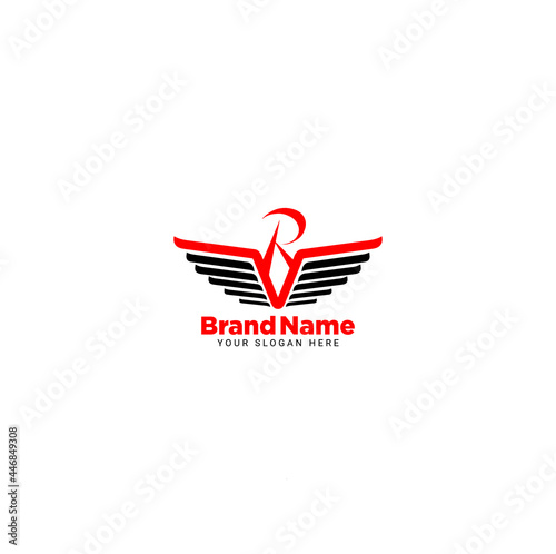 RV R V Letter Vector Logo Design