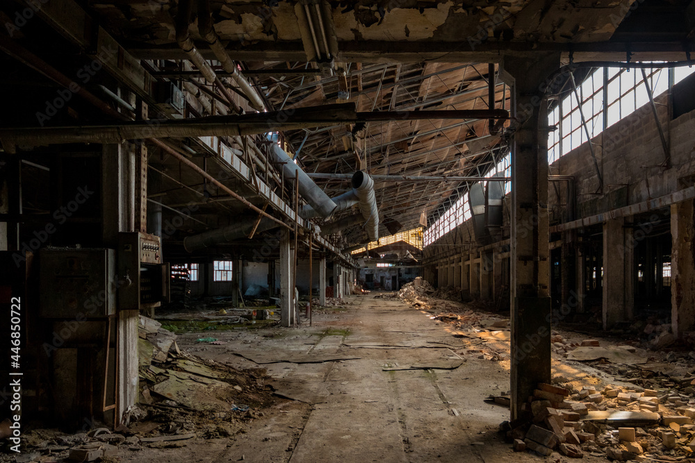 Abandoned and forgotten factory in Serbia