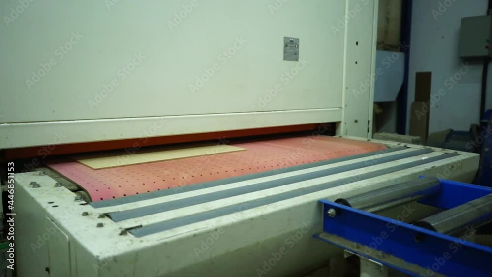 Warehouse with variety of wood for construction and repair. Wood Flooring Factory Production Line