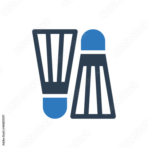 Diving fin icon - scuba fin icon - swim fin icon