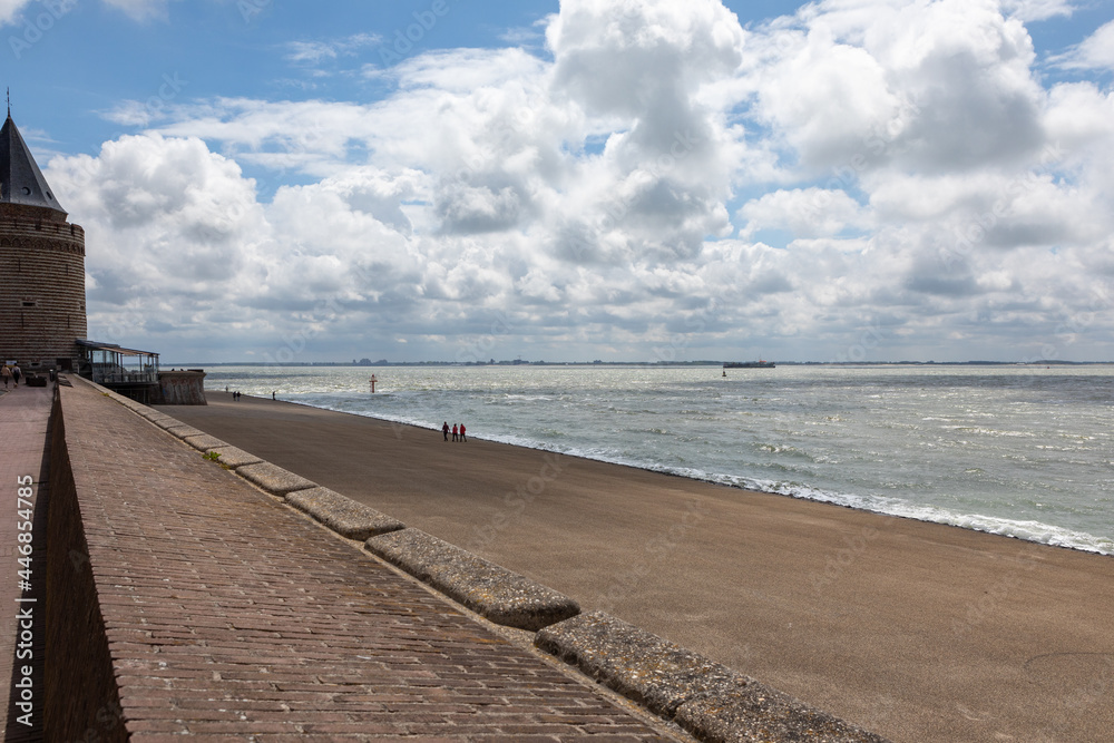 pier and sea (the port of Vlissingen - Holland)