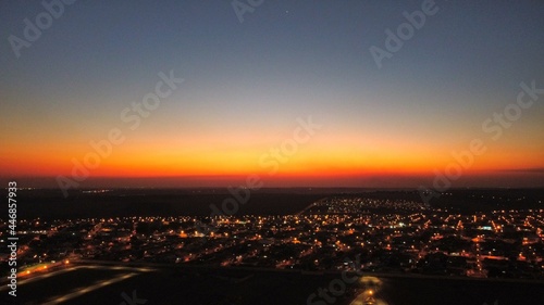 foto aérea Araraquara são Paulo por do sol 