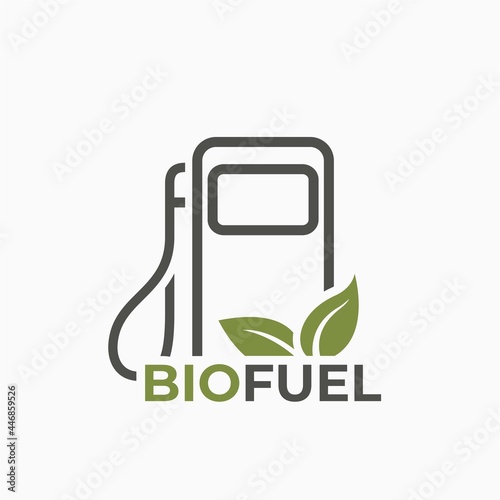 biofuel line icon. eco auto gas station. eco friendly industry, sustainable and alternative energy symbol