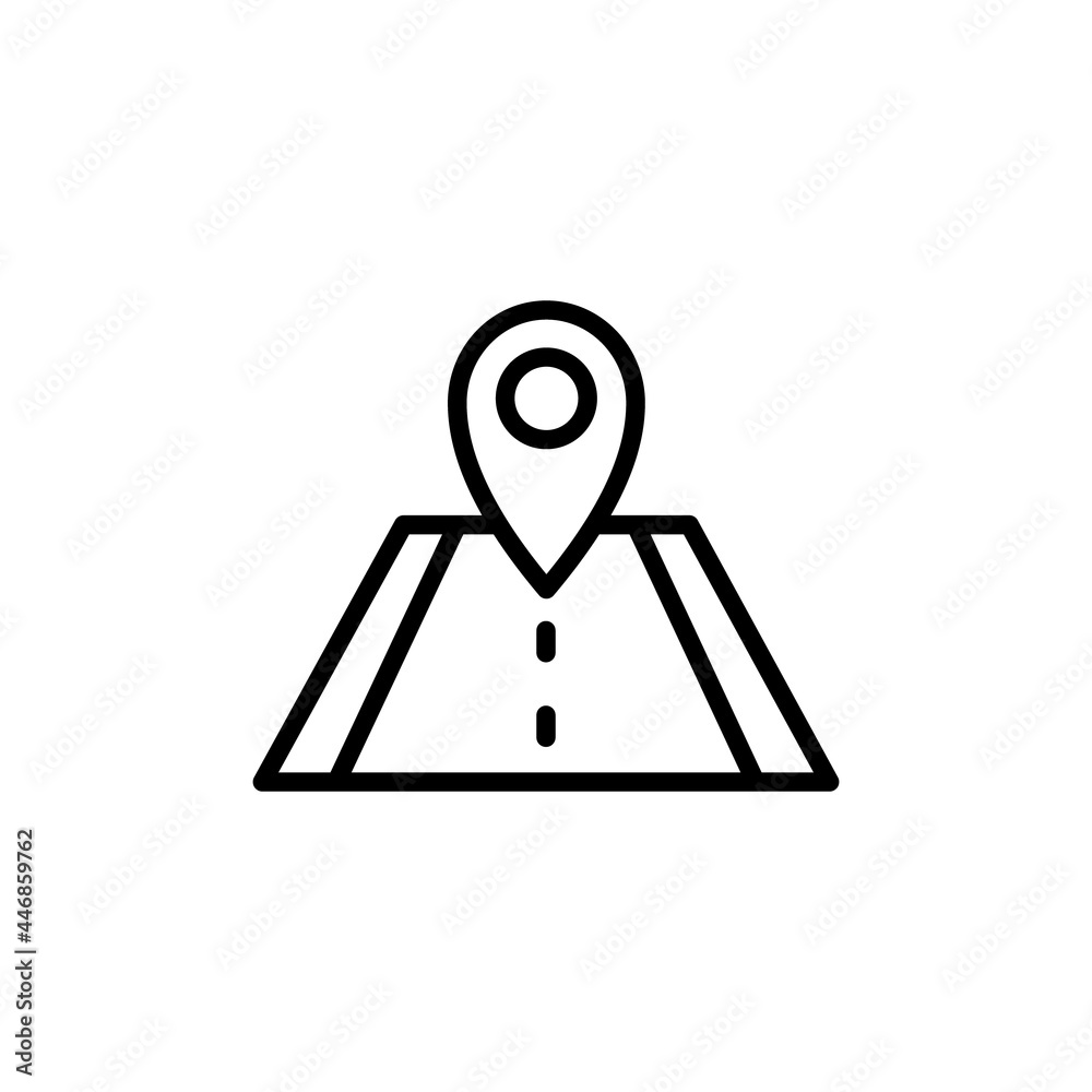 Route Icon Design Vector Template Illustration. road with navigation icon. roadmap with pin. gps route pin road trip navigation and road Route Icon Design Vector Template Illustration. road with navigation icon. roadmap with pin. gps route pin road trip navigation and road