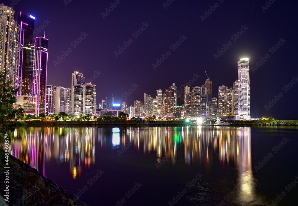 Fototapeta premium city skyline at night