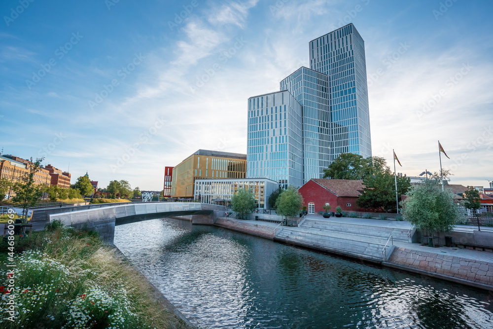 Fototapeta premium Malmo Skyline with Modern buildings - Malmo, Sweden