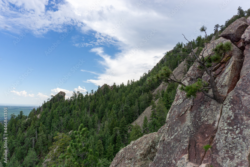 Flatirons as seen from the end of the Royal Arch trail