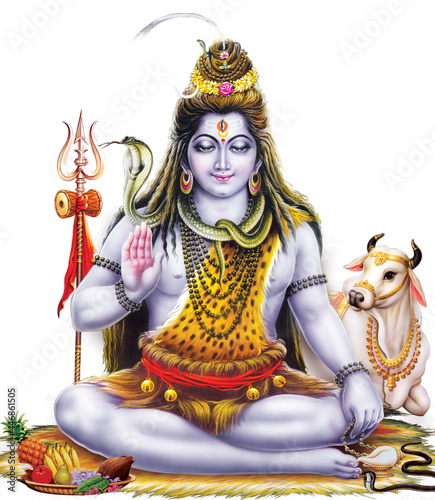 Foto Hindu God Shiva Digital Painting