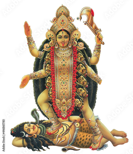 Hindu Festival Ma Kali, Goddess Dugra High Resolution photo