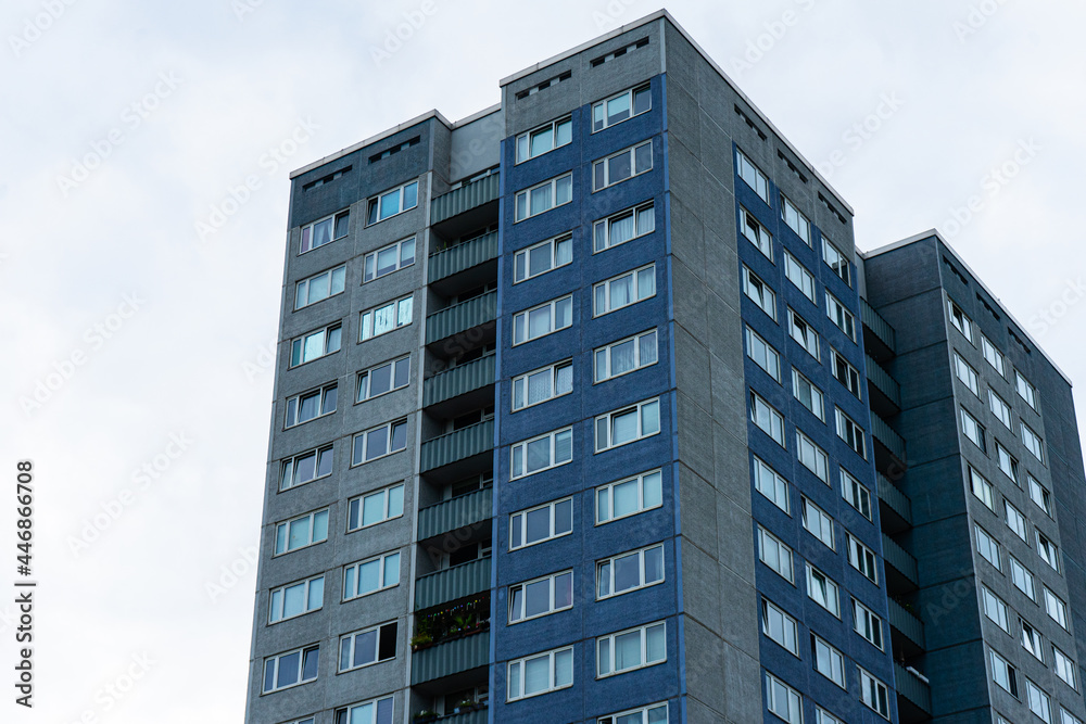 skscraper at berlin, germany in cold colors