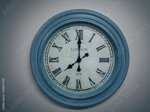 clock on wall old style vintage