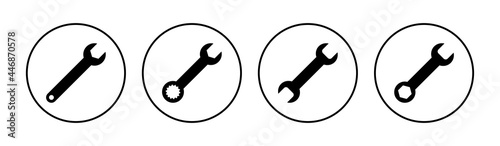 Wrench icon set. repair icon vector. tools icon vector