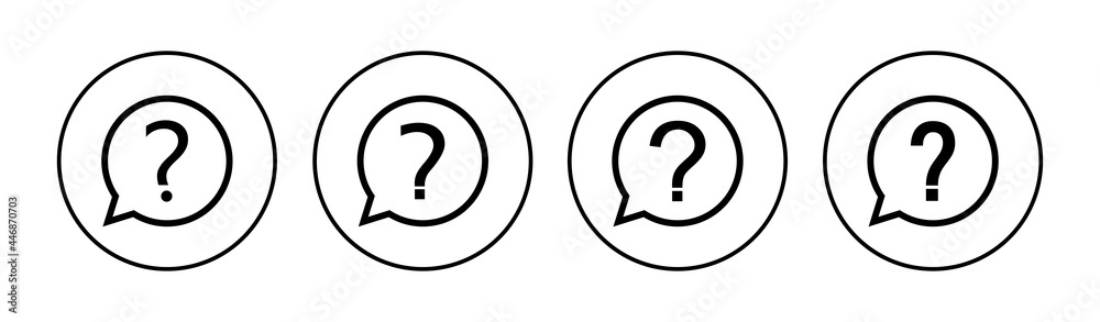 Question icon set. question mark icon vector. Question icon set. question mark icon vector.