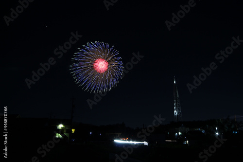 Seto City Fireworks in Japan photo