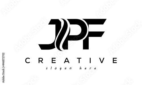 Letter JPF creative logo design vector	