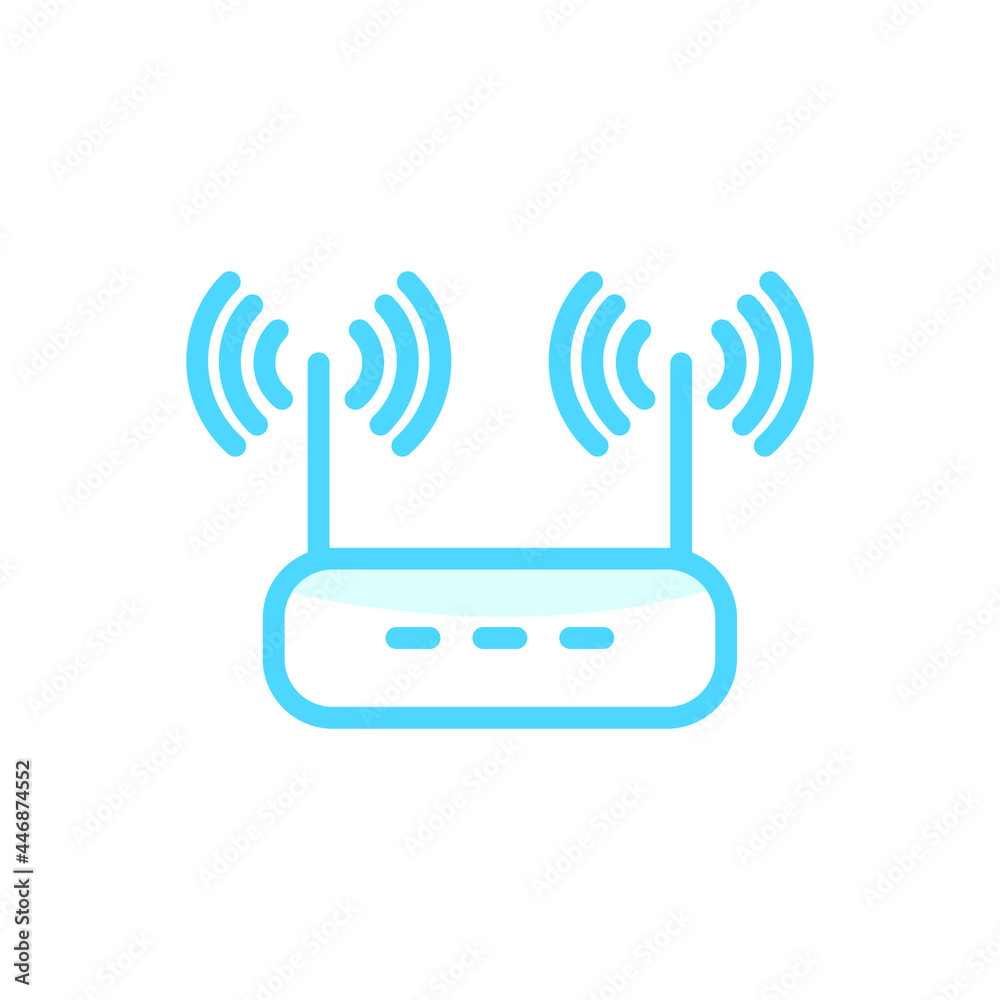 Illustration Vector Graphic of Router icon Illustration Vector Graphic of Router icon