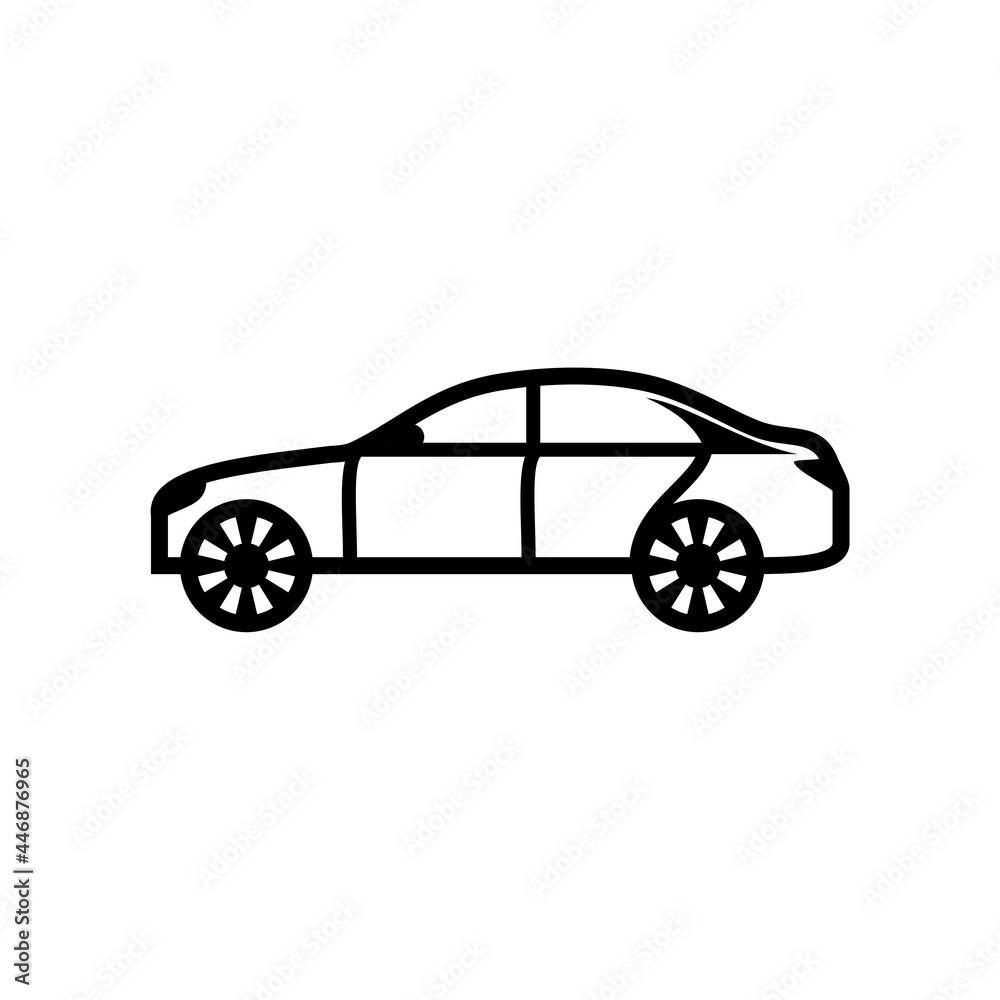 Car linear Vector logo design