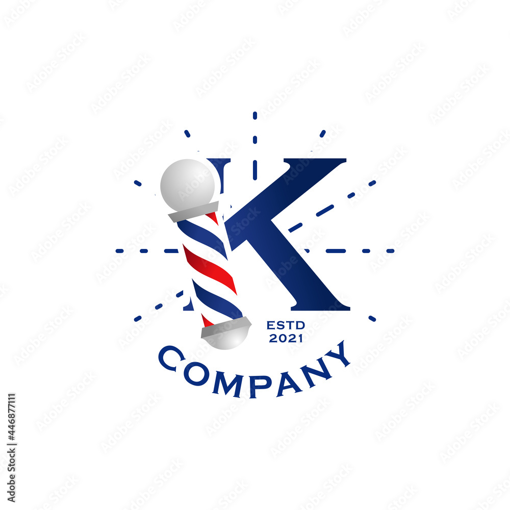 Obraz premium Initial K Barbershop