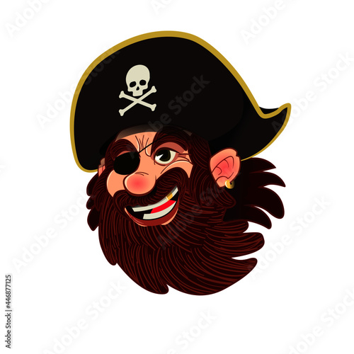 Pirata con barba